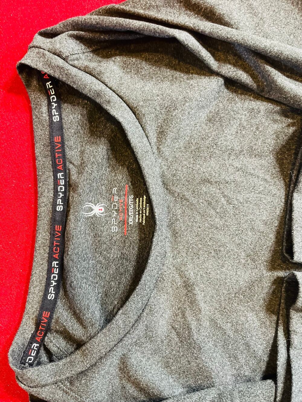 Spyder Active Men's Gray Heather Performance Long Sleeve Shirt - Size XXL